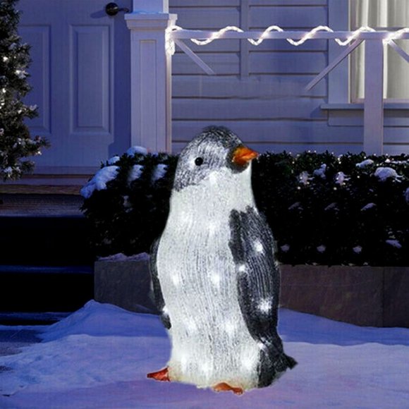 3 Pack Light up Penguin for Outdoor Christmas Decoration, LED X-Mas Lights - Picture 1 of 5